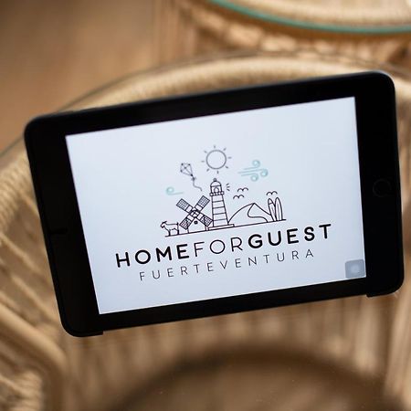 Homeforguest Modern And New Beachfront Apartment La Oliva Luaran gambar